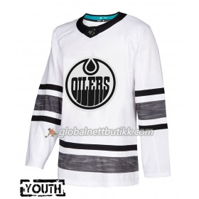 Edmonton Oilers Hockeydrakt Blank Hvit 2019 NHL All-Star Adidas Authentic - Barn